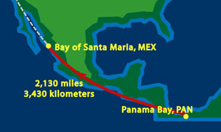 Panama to Mexico